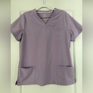 Cozyfit- Lilac V-Neck Medical Scrub Set Small